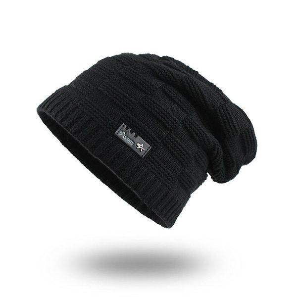 

flb] winter cap мужские skullies шапочки осень вязаные шапки мягкие вязание шапочки мужчины геометрическая knit gorras bonnet caps f18080 s, Black;white