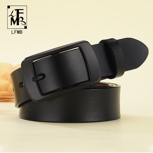 

lfmb]new designer fashion women's belts genuine leather brand straps female waistband pin buckles fancy vintage for jeans, Black;brown