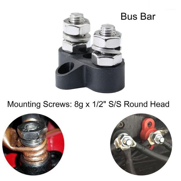

bus bar terminal block heavy duty dual m8 power distribution studs for truck rv great mechanical strength and durability #lr41