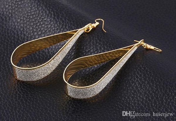 

earrings hoop for women korean fashion cubic zirconia round drop earrings hanging 14k gold hoop earrings, Golden;silver