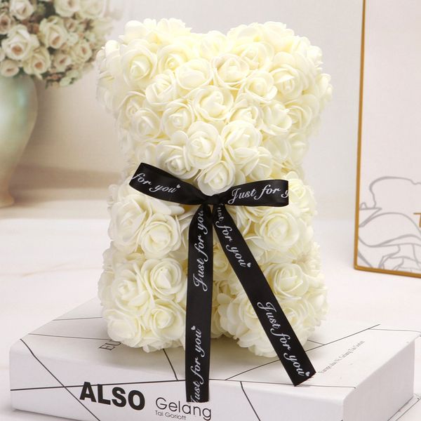 

25cm valentines day artificial flowers rose bear girlfriend birthday christmas valentine's day gift wedding party decoration