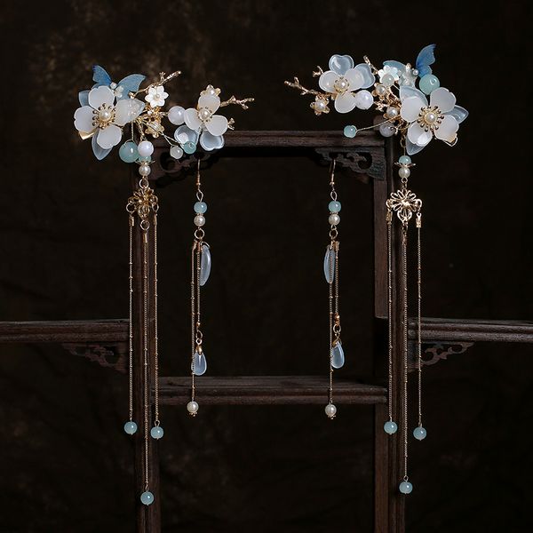 

han costume accessories tassel step rocking ornament antique headdress super fairy hair pair ancient side clip
