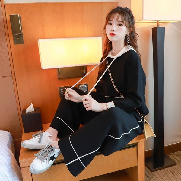 

zhigong 200g2020 new loose casual western fashion sportswear women volunteer two piece set new two-piecelong sleeve leisure two piece set rx, Gray