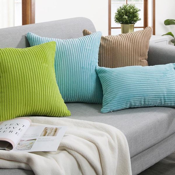 

canirica decorative pillows velvet pillow 30x50cm bedroom decoration pillows for living room solid color cojin rectangular gift