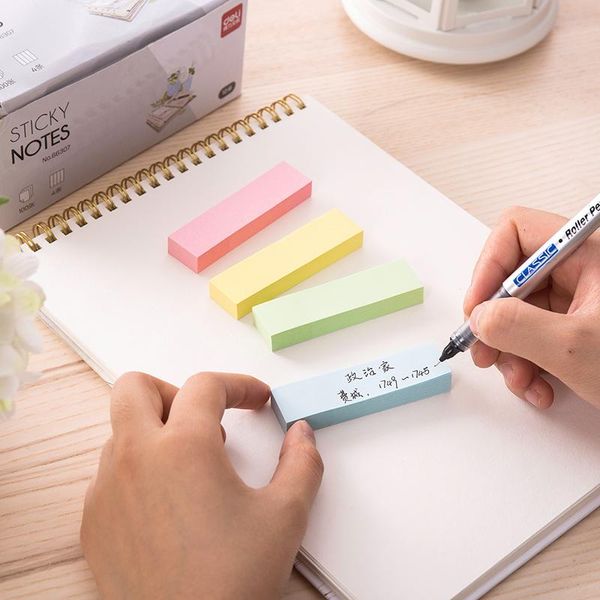 

4 package 4 colors 7619 mm note paper 100 page sticky note sticky note color paste n times post indicator deli 66307 wmtzsp xhhair