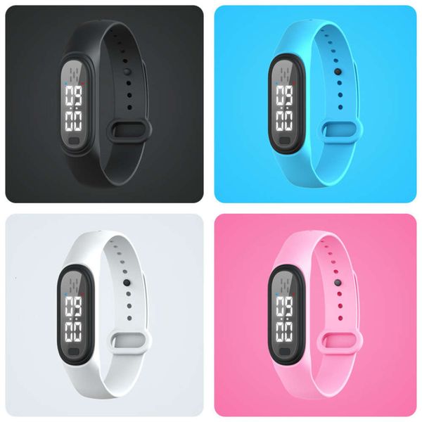 

q2 insect repellent silicone bracelet time display function intelligent ultrasonic mosquito repellent watch, Slivery;brown