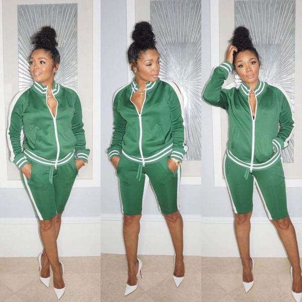 

fashion standard size 2020 sports new long sleeve sweater jacket set, Gray