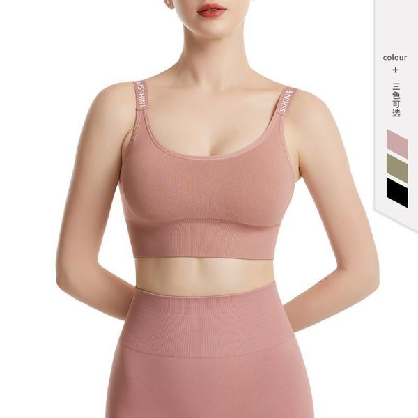 

gym clothing running yoga crop women push up sport bra comfortable seamless fitness quick-drying vest female underwear1, White;black