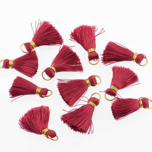 

10pcs lot 2cm mini silk tassel fringe sewing bang tassel trim key tassels for diy pendant embellish curtain accessorie parts h qylfbb