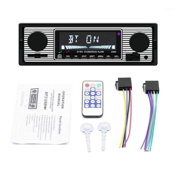 

car vintage audio bluetoooth mp3 player stereo fm multifunction auto receiver 87he1