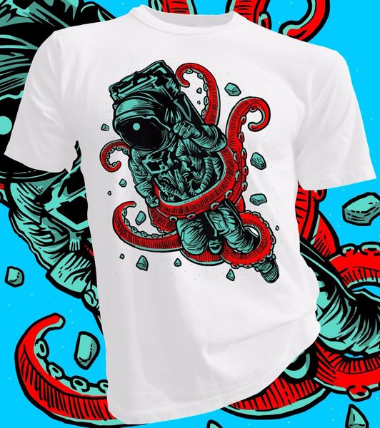 

2019 мода горячие продажи астронавт octopus, космос, sea life взрослый мужской женский футболка tee рубашки спорта с капюшоном толстовка тол