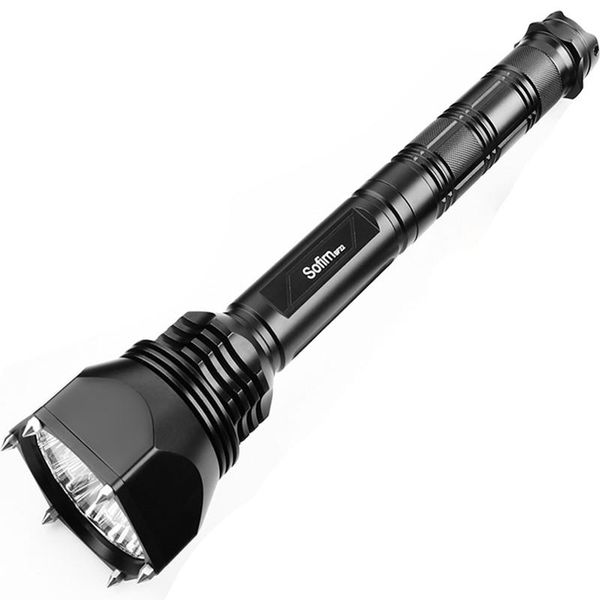 

sofirn sf22 мощного светодиодный фонарик mace 18650 оригинала 18cree xml2 6000lm самооборона военных тактический регулируемый bbynfo