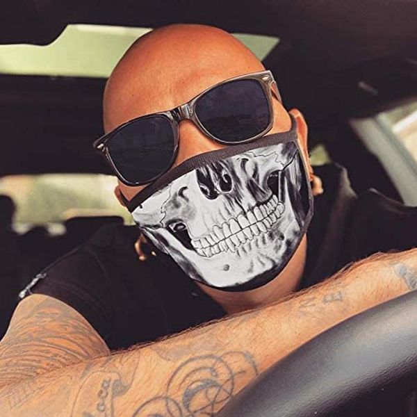 

men women fashion funny pattern face mask against pollution dustproof face mask washable and reusable halloween party mouth mask wmtjgo