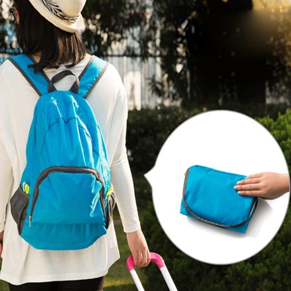 

lightweight foldable waterproof nylon women men children skin pack backpack travel outdoor sports camping hiking bag rucksack