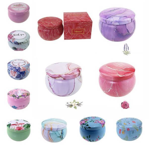 

scented candle jars empty round tinplate can diy handmade candles tea food candy tablet accessories storage box with lid