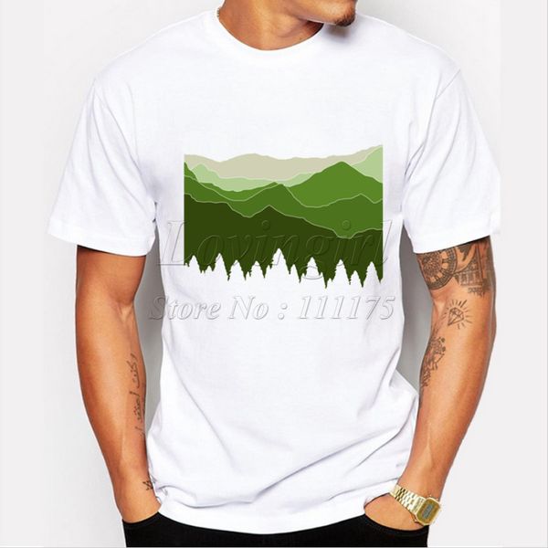 

latest men's fashion creative t shirt mountain printing tee shirts hipster short sleeve casual popular sport hooded sweatshirt hoodie