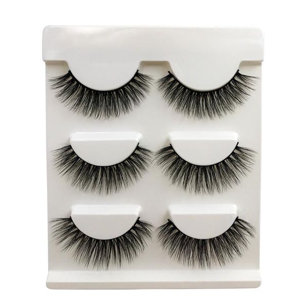 

новые 3 пары 3d норковые ресницы ложных ресниц природные макияж норковые ресницы ручной работы ресниц наращивание макияж maquiagem cilios sq