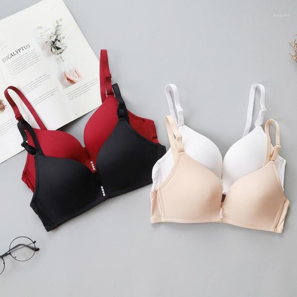 

women seamless bras wire underwear push up lingerie padded bras1, Red;black