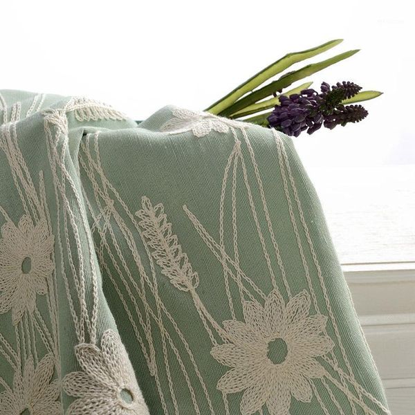 

curtains for living room and bedroom garden pastoral wind cotton linen curtain embroidered window gauze children's room1