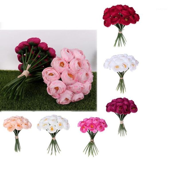 

1bunch european artificial rose decorative party plastic fake flowers for home l decor diy wedding garden decoration1