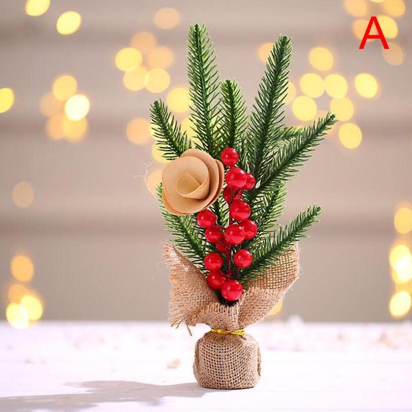 

2021 christmas tree high festival party wedding birthday desktable home artificial ornament 25*10cm