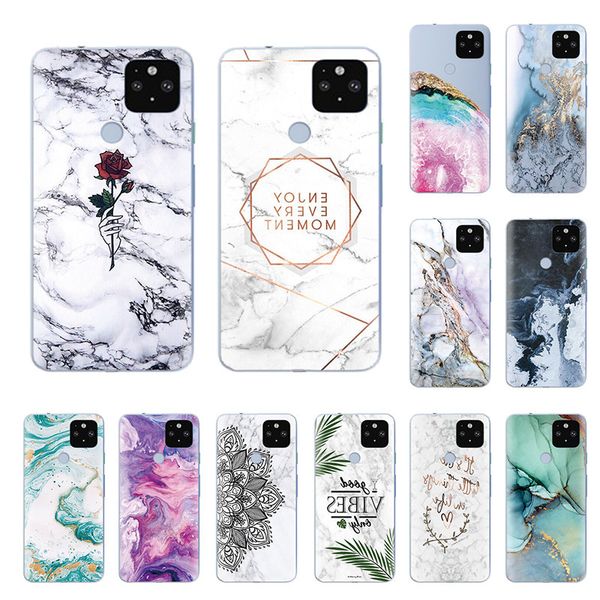 

дело google pixel silicon soft tpu transpent кока капа для гула piexl 4a мраморных случаи funda крышка etui 5,81 дюйма