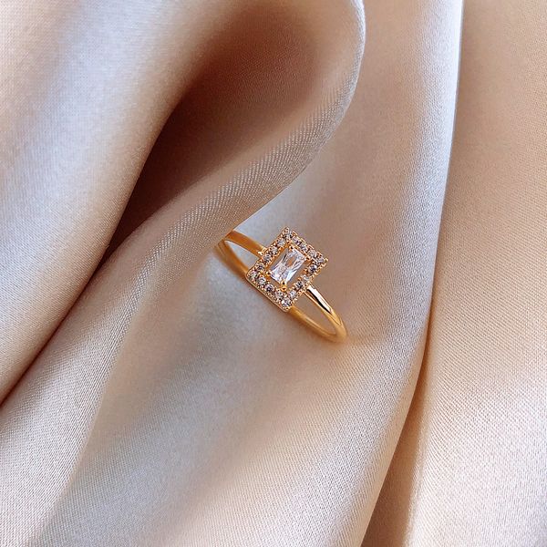 

women metal party trendy geometric rings 2020 new arrival female simple cute elegant jewelry for women, Silver