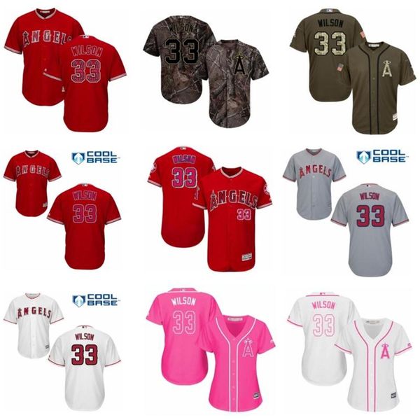 

custom los angele angel of leave name number 33 cj wilson baseball jersey men women youth jerseys, Blue;black