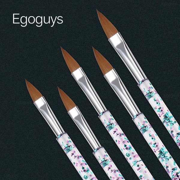 

5pcs crystal nail art brush pen uv gel painting paintbrush carving extension builder lines liner 3d flower pattern drawi qylxru