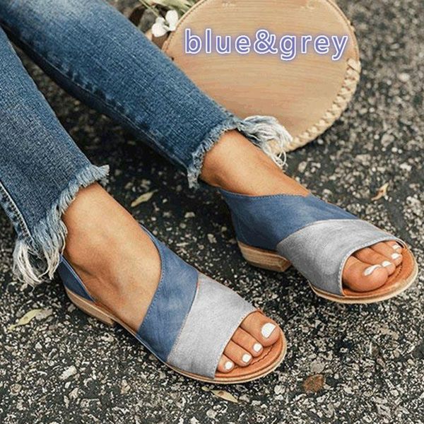 

women sandals for summer causal shoes woman peep toe low heels sandalias mujer 2019 plus size 35-43 summer shoes female sandals, Black