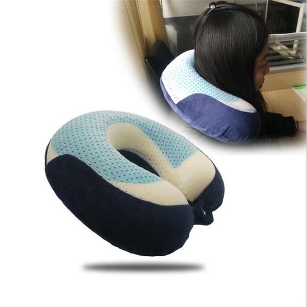 

yr memory u shaped pillow with gel pad and skin friendly fabric pillowcase nursing breathable neck pillow for car travel yxlyrv loveshop01