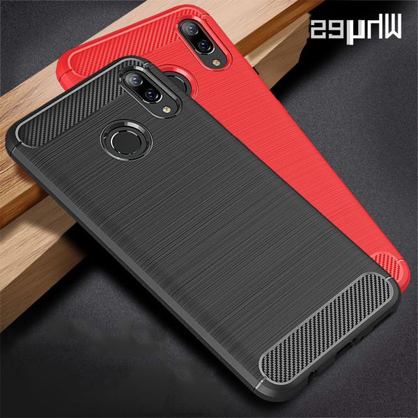 

silicone 3 3e shockproof fitted carbon fiber soft tpu phone cover for huawei nova 3i case
