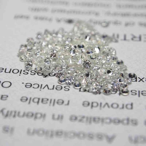 Tamanho pequeno 1mm a 3mm vvs1 moissanite diamantes soltos laboratório cultivado branco d pedras por quilate