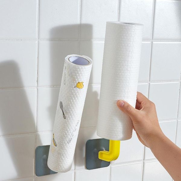 

1pcs creative kitchen storage hook perforated cutting board pot cover hanger wall-mounted seamless ins wind storage rack