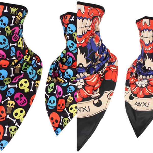 

anime tokyo ghoul human skeleton masks suv sunscreen bleach face mask quick drying triangle scarf halloween cosplay props