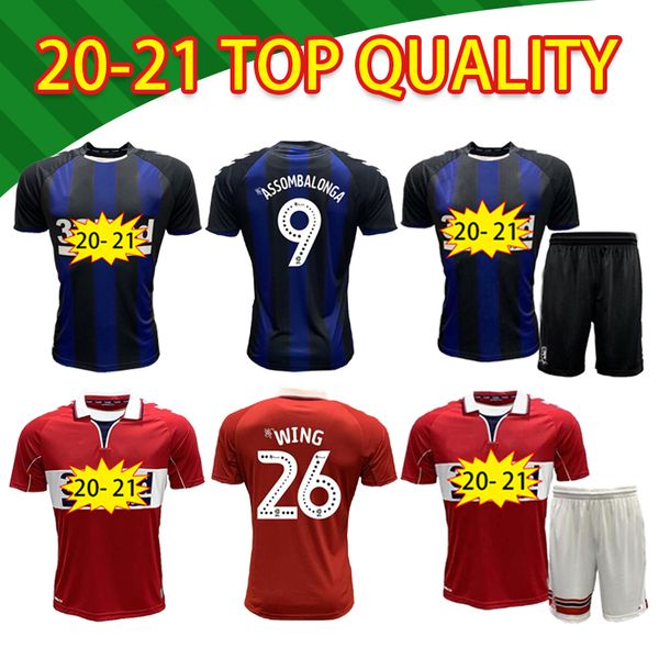

2020 2021 middlesbrough kids soccer jersey ashley michael fletcher 11 flint 24 wing 26 home away football, Black;yellow