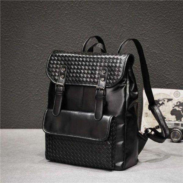 

20201 new korean leather men's ven comter bag student schoolbag schoolgirl
