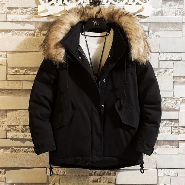 

2021 brand spring autumn long sleeves new patchwork flannel collar korea style shirt for men's plaid harajuku clothing etc6, Black