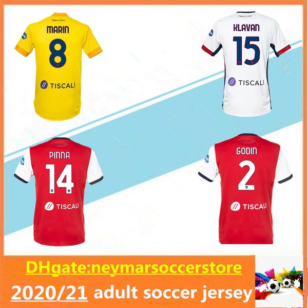 

20 21 cagliari calcio трикотажных изделий футбола столетнего joao педро godin nandez nainggolan малия да юбилейное uomini майо-де-футовые ру, Black;yellow