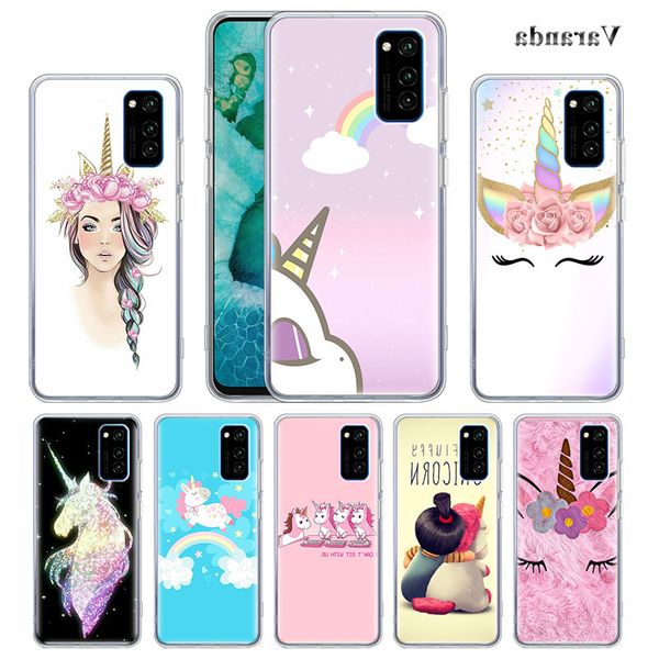 

мои unicorn девушка футляры для huawei honor 20 9x 8x 9а 9с 9s 20e 10 lite 30 pro 20s 8a 2020 y9 y7 y6 2019 телефон shell