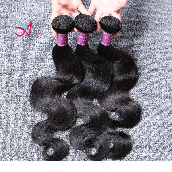 

6a dyeable bleachable 6a hair bundles peruvian hair weave human hair extensions natural black color hairbella ing