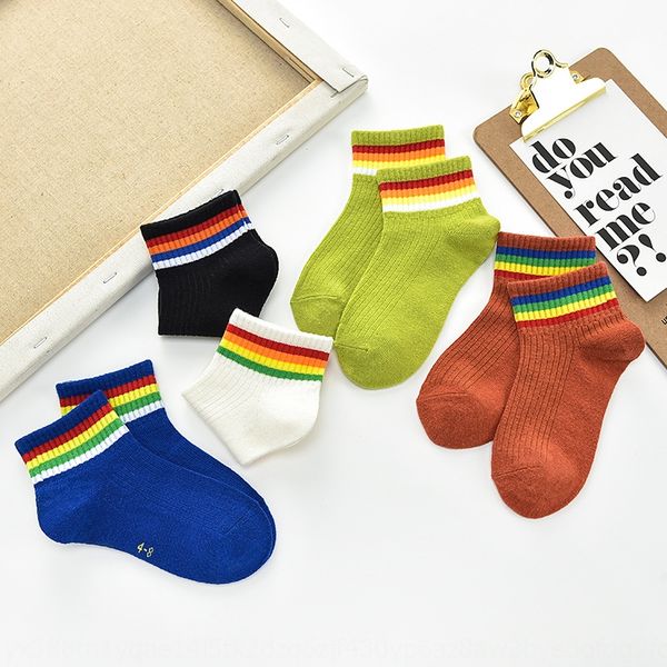 

liaohe new cotton children's children's socksmen's and women's spring and summer short tube cotton socks cute cartoon mu, Black