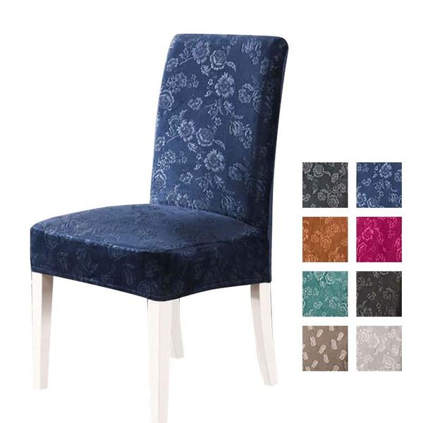 

chair covers crystal velvet cover modern anti-dirty spandex elastic slipcover stretch for dining room banquet