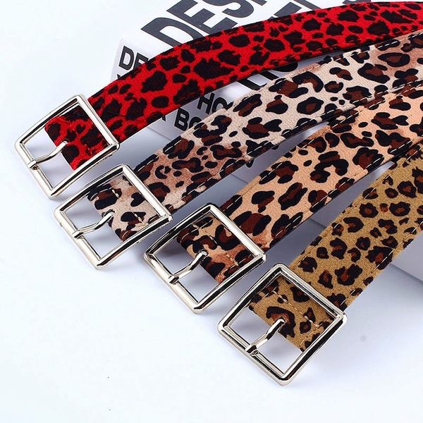 

designer 20211pcs new skinny nylon weaving leopard belt heart-shaped square circular pin buckle belt solid color women's retro waistban, Black;brown