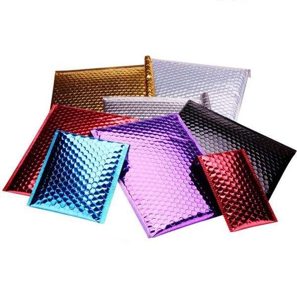 Sacos de correspondência Bolha de alumínio Bolha Bolha Envelopes Padded Bubble Mailers Bubble Mailers Pad Embalagem Express Bag 20x28cm Zyy406