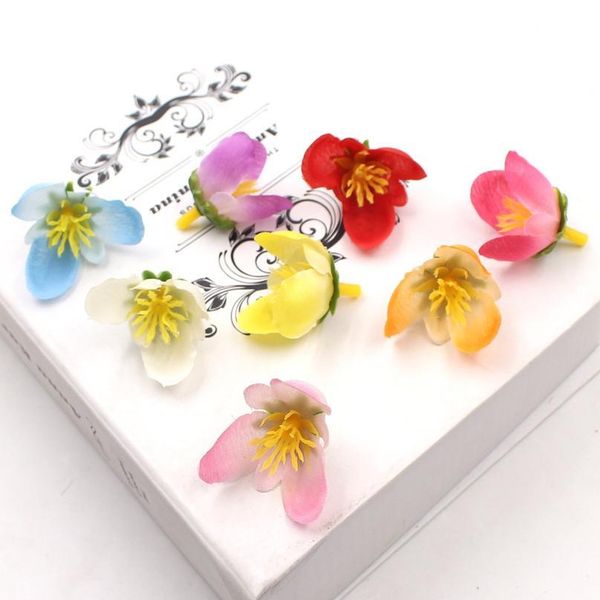 

10pcs/lot artificial flowers silk hybrid stamen for wedding home decoration diy wreath gift scrapbooking accessories fak jllxvn