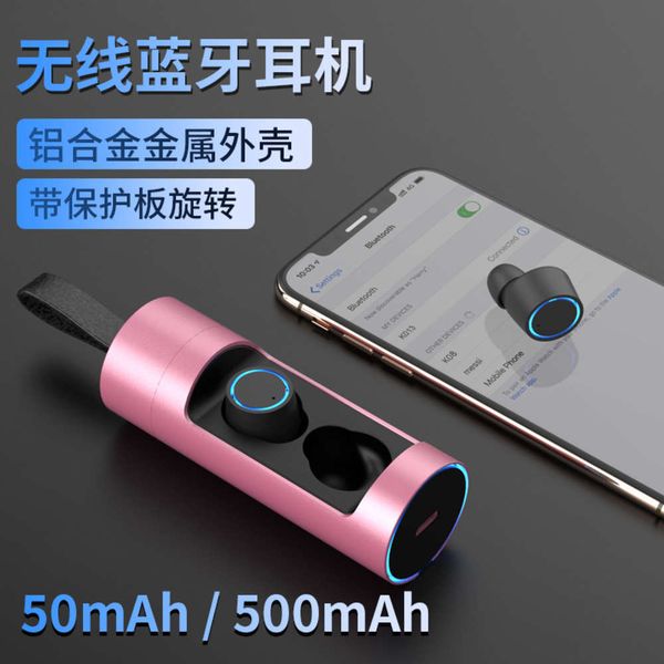 

bluetooth mini new headset stereo 5.0 wirels aluminum alloy charging chamber