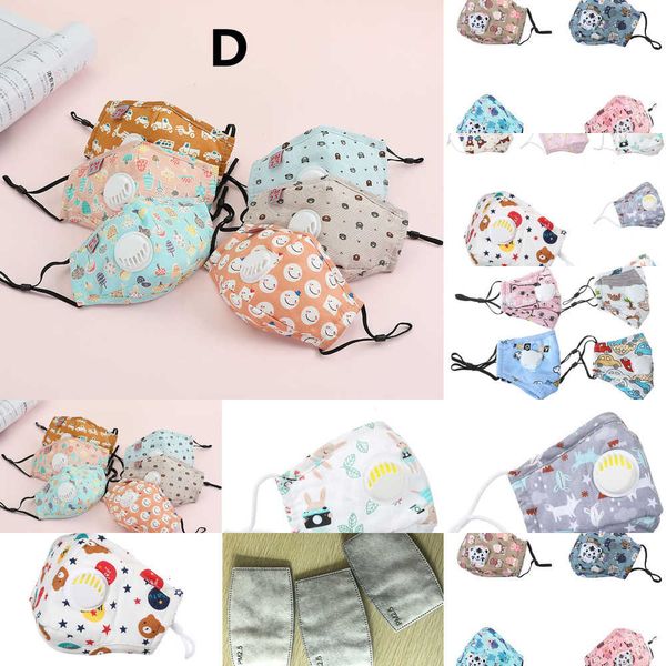 

20 valve mask with face designs cartoon kids animal printed dust mask washable mouth maskshej9 qe8b 68trtd3g