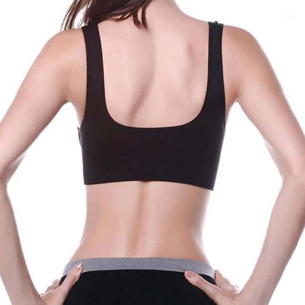 

gym clothing summer sports bra women push up fitness bras padded wireshockproof workout vest female sport breathable1, White;black