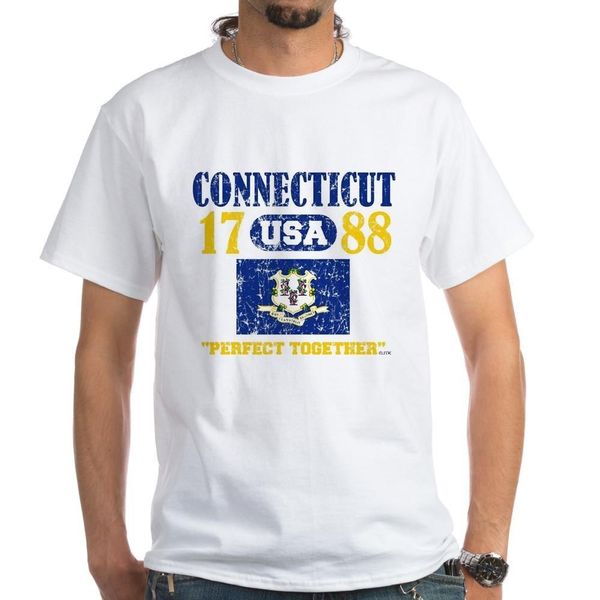 

sport 2019 new mens t shirts connecticut / usa 1788 statehood
